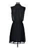 H&M 100% Polyester Solid Black Casual Dress Size 4 - photo 2