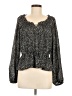 Universal Thread 100% Recycled Polyester Black Long Sleeve Blouse Size M - photo 1