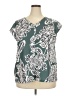 Unbranded Teal Short Sleeve Blouse Size XXL - photo 1
