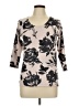 INC International Concepts Floral Tan Pullover Sweater Size L - photo 1