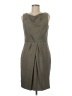 Chetta B 100% Polyester Argyle Gray Cocktail Dress Size 8 - photo 1