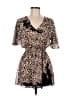Assorted Brands 100% Polyester Animal Print Brown Cocktail Dress Size M - photo 1