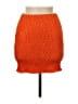 Lyaner Solid Orange Casual Skirt Size M - photo 1