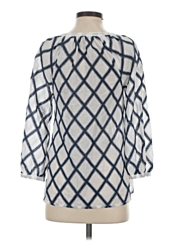 Wrap 3/4 Sleeve Blouse (view 2)