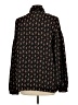 Molly Bracken 100% Polyester Paisley Black Long Sleeve Blouse Size L - photo 2