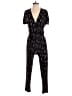 Veronica M. Graphic Black Jumpsuit Size XS - photo 1