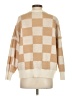 Talula Checkered-gingham Tan Pullover Sweater Size S - photo 2