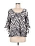 Unbranded 100% Polyester Blue 3/4 Sleeve Blouse Size M - photo 1