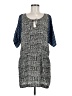 Ecote 100% Polyester Graphic Blue Casual Dress Size M - photo 1