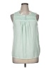 Elle 100% Polyester Green Sleeveless Blouse Size XL - photo 1