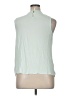 Elle 100% Polyester Green Sleeveless Blouse Size XL - photo 2