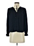 Current Air Polka Dots Blue Long Sleeve Blouse Size XS - photo 1