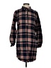 GOODTHREADS Brown 3/4 Sleeve Button-Down Shirt Size XS - photo 1