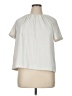 Worthington 100% Polyester Ivory Short Sleeve Blouse Size XL - photo 1