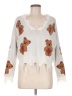 Just Polly 100% Acrylic Ivory Pullover Sweater Size M - photo 1