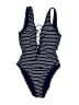 Robin Piccone Stripes Blue One Piece Swimsuit Size 4 - photo 1