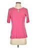 Talbots 100% Cotton Pink Short Sleeve Top Size S - photo 1
