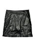 Greg Norman 100% Polyester Metallic Black Faux Leather Skirt Size 6 - photo 1