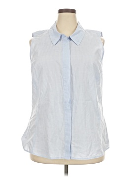 Lane Bryant Sleeveless Button Down Shirt