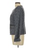 Ann Taylor Tweed Blue Gray Jacket Size L (estimated) - photo 5