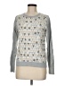 Bass 100% Cotton Argyle Silver Pullover Sweater Size M - photo 1