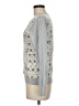 Bass 100% Cotton Argyle Silver Pullover Sweater Size M - photo 5