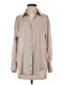 Zara Tan Long Sleeve Blouse Size S - photo 1