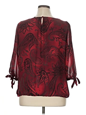 Sara Michelle 3/4 Sleeve Blouse (view 2)