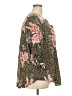 Torrid 100% Rayon Floral Green 3/4 Sleeve Blouse Size 3X Plus (3) - photo 4