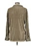 Waverles 100% Polyester Metallic Green Long Sleeve Blouse Size M - photo 2