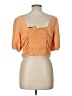 Calvin Klein 100% Polyester Orange Short Sleeve Top Size L - photo 2