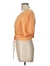 Calvin Klein 100% Polyester Orange Short Sleeve Top Size L - photo 5