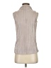 Ann Taylor 100% Polyester Silver Sleeveless Turtleneck Size XS - photo 1