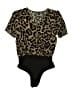 Unbranded Animal Print Gold Black Bodysuit Size Med - photo 1
