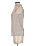 Ann Taylor 100% Polyester Silver Sleeveless Turtleneck Size XS - photo 5
