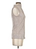 Ann Taylor 100% Polyester Silver Sleeveless Turtleneck Size XS - photo 4