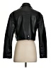 Topshop 100% Polyurethane Black Jacket Size 4 - photo 2