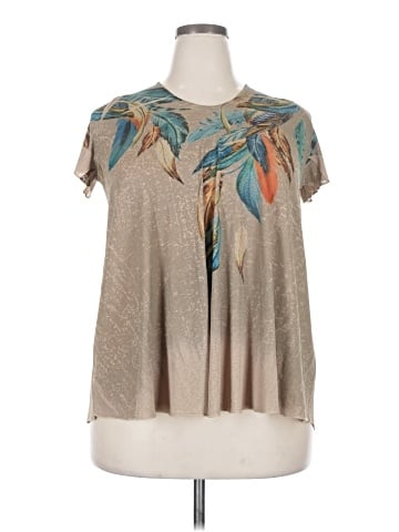 Poliana Plus Short Sleeve Blouse (view 1)