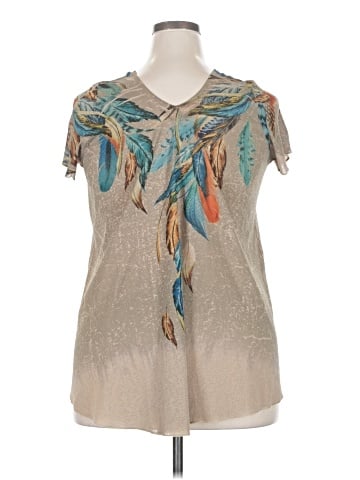 Poliana Plus Short Sleeve Blouse (view 2)