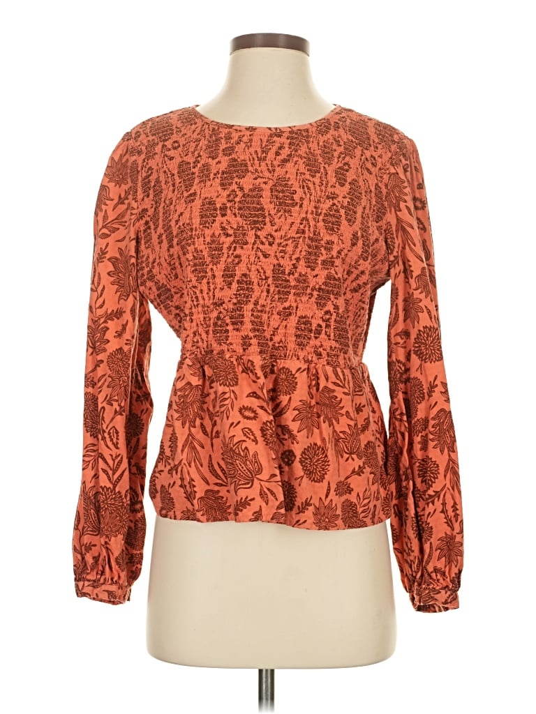 Pre-owned Target Long Sleeve Blouse In Orange
