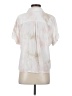 Caffé Marrakesh 100% Rayon Tie-dye Ivory Short Sleeve Blouse Size S - photo 2