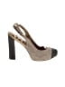Sam Edelman Tweed Brown Gold Heels Size 10 - photo 1