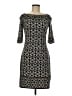 Max Studio Print Black Casual Dress Size M - photo 1