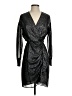 Pinko Metallic Black Cocktail Dress Size 4 - photo 1