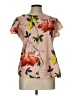 Grifflin Pink Short Sleeve Blouse Size L - photo 1