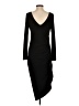 Tahari Solid Black Cocktail Dress Size S - photo 2