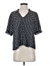 Sanctuary 100% Polyester Polka Dots Black Short Sleeve Blouse Size S - photo 1
