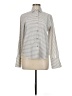 Talbots 100% Cotton Stripes Gray Long Sleeve Button-Down Shirt Size 6 - photo 1