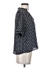 Sanctuary 100% Polyester Polka Dots Black Short Sleeve Blouse Size S - photo 4