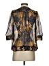 Staring at Stars 100% Polyester Gold 3/4 Sleeve Blouse Size XS - photo 2